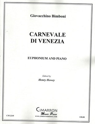 BIMBONI - CARNEVALE DI VENEZIA EUPHONIUM/PIANO