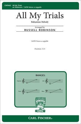 ALL MY TRIALS SATB A CAPPELLA