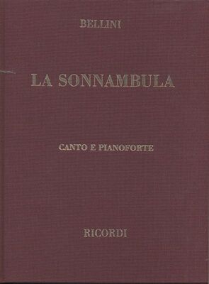 BELLINI - LA SONNAMBULA VOCAL SCORE ITA CLOTH BOUND