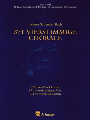 371 FOUR PART CHORALES PART 3 B FLAT TREBLE CLEF