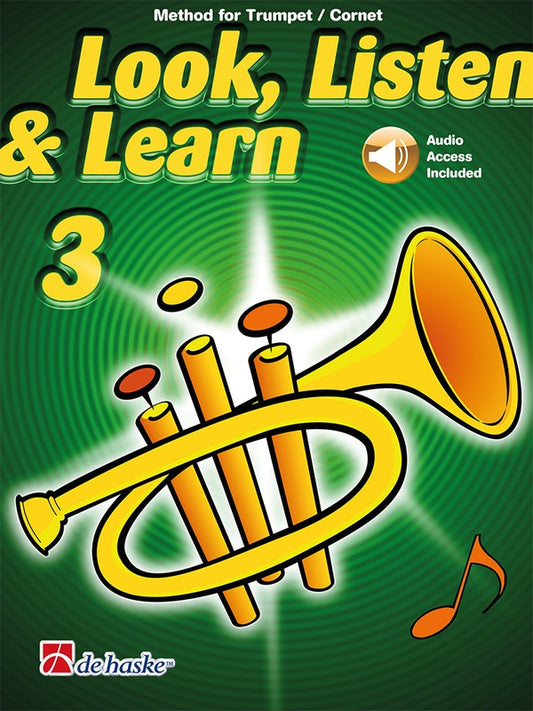 LOOK LISTEN & LEARN 3 TRUMPET/CORNET BK/OLA