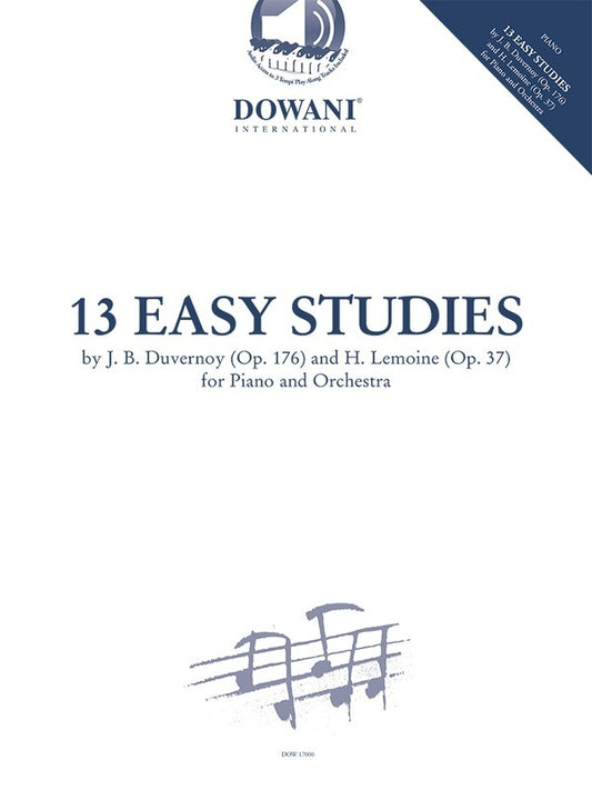13 EASY STUDIES FOR PIANO/ORCHESTRA BK/OLA
