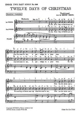 12 DAYS OF CHRISTMAS 2PT/PNO ARR.GEEHL