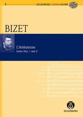 BIZET - LARLESIENNE SUITES 1 & 2 STUDY SCORE BK/CD
