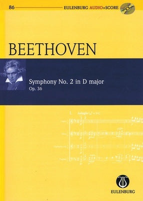 BEETHOVEN - SYMPHONY NO 2 OP 36 STUDY SCORE/CD