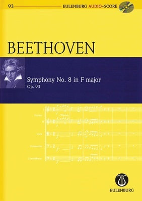 BEETHOVEN - SYMPHONY NO 8 OP 93 STUDY SCORE BK/CD