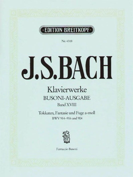 BACH - PIANO WORKS VOL 18 BWV 904 914 915 916 TOCCATAS