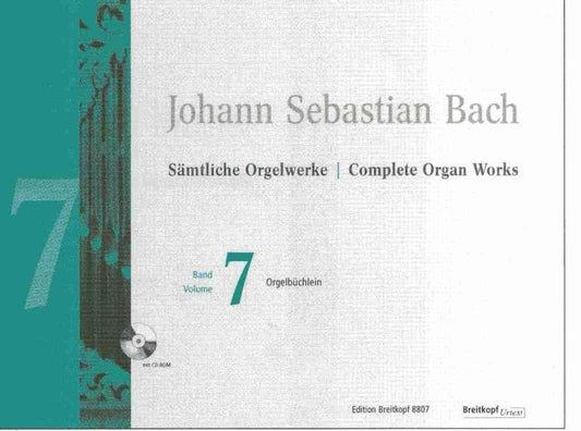 BACH - COMPLETE ORGAN WORKS VOL 7 BK/CD-ROM