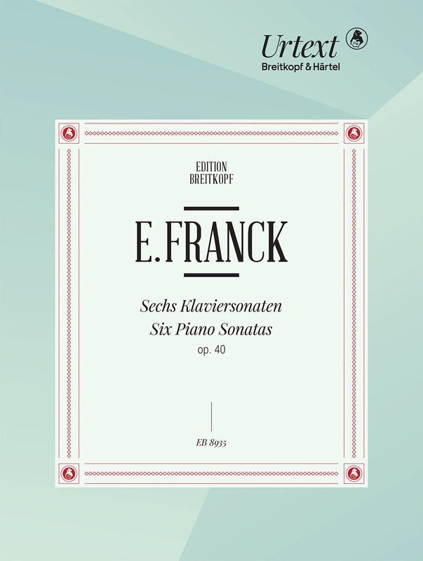 FRANCK - 6 PIANO SONATAS OP 40