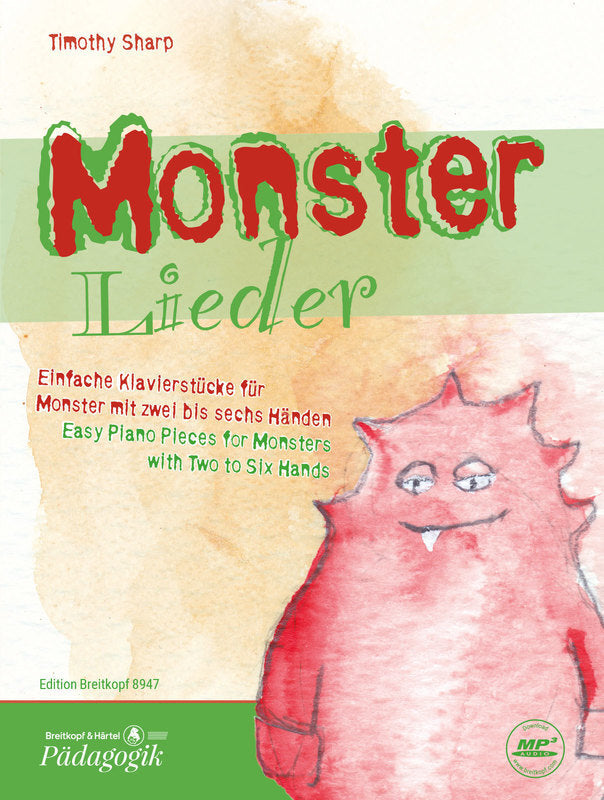 MONSTER LIEDER EASY PIANO PIECES FOR 2-6 HANDS