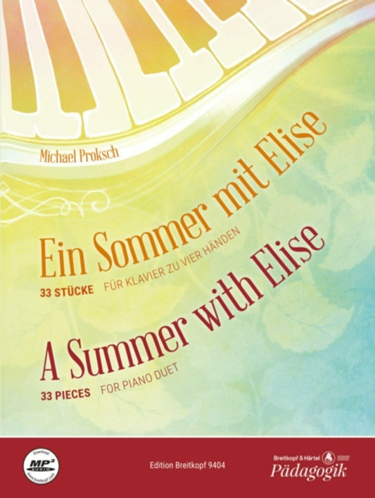 PROKSCH - A SUMMER WITH ELISE 33 PIECES FOR PIANO DUET