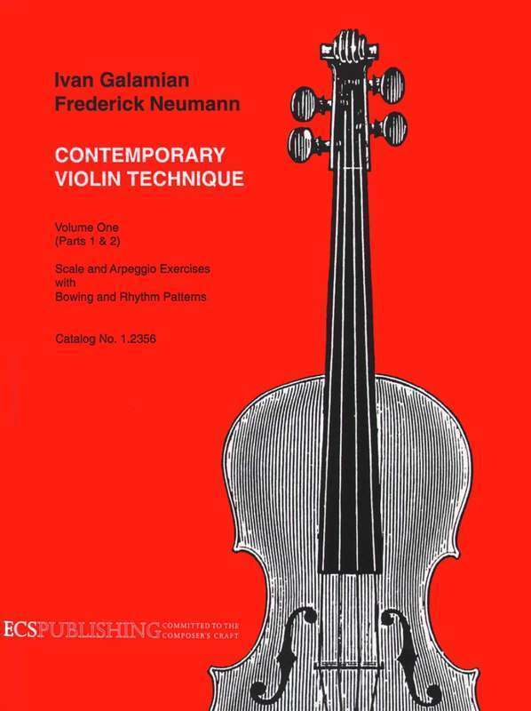 GALAMIAN - CONTEMPORARY VIOLIN TECHNIQUE VOL 1 PTS 1 & 2