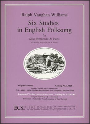 6 STUDIES IN ENGLISH FOLKSONG EUPH/PIANO