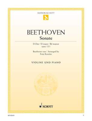 BEETHOVEN - SONATA D MAJOR OP 12 NO 1 FOR VIOLIN/PIANO