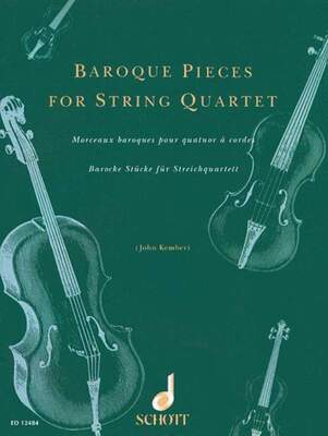 BAROQUE PIECES FOR STRING QUARTET ARR KEMBER