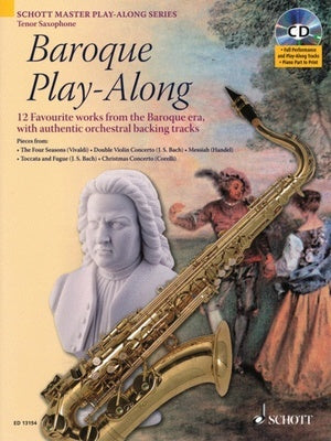 BAROQUE PLAY ALONG TENOR SAX BK/CD