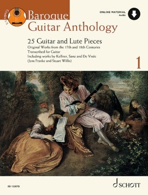 BAROQUE GUITAR ANTHOLOGY VOL 1 BK/OLA