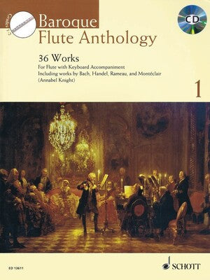 BAROQUE FLUTE ANTHOLOGY V1 BK/CD