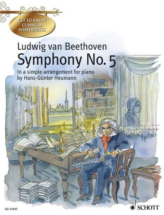 BEETHOVEN - SYMPHONY NO 5 EASY PIANO ARR HEUMANN