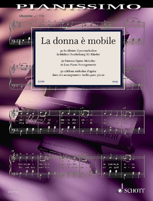 LA DONNA E MOBILE 50 FAMOUS OPERA MELODIES EASY PIANO