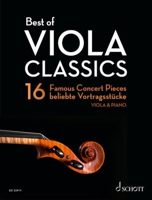 BEST OF VIOLA CLASSICS 16 FAMOUS CONCERT PIECES VIOLA/PIANO
