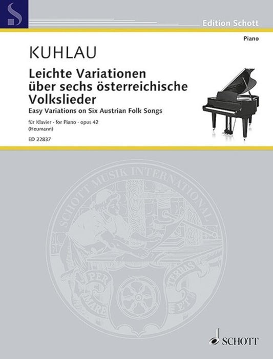 KUHLAU - EASY VARIATIONS ON SIX AUSTRIAN FOLK SONGS