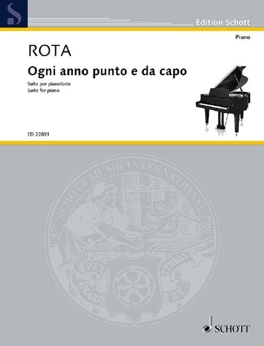 ROTI - OGNI ANNO PUNTO E DA CAPO FOR PIANO