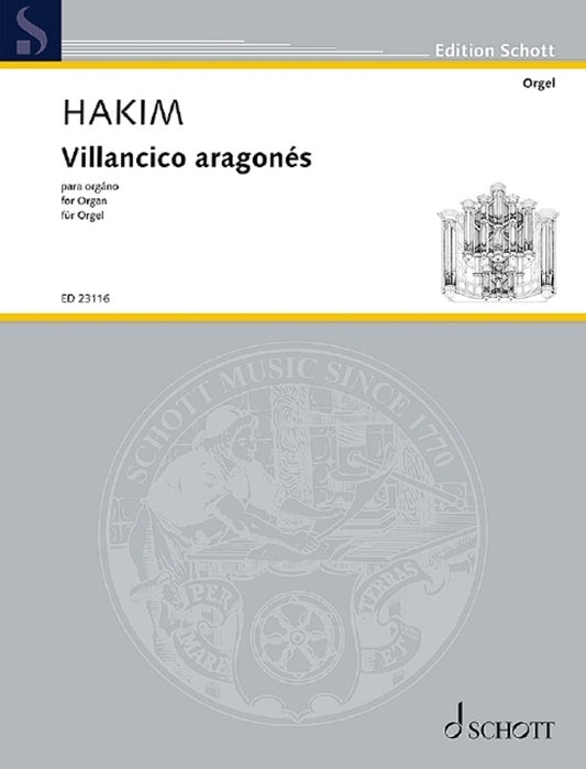 HAKIM - VILLANCICO ARAGONES FOR ORGAN