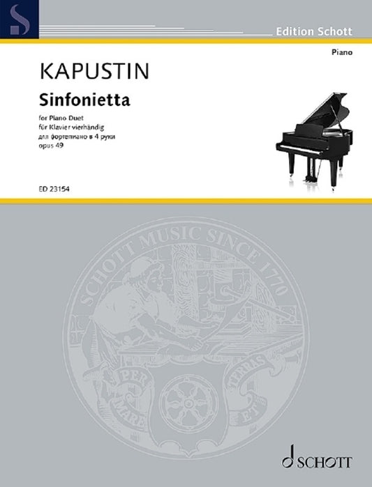 KAPUSTIN - SINFONIETTA OP 49 FOR PIANO DUET