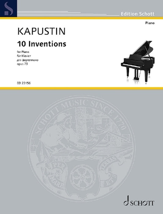 KAPUSTIN - 10 INVENTIONS OP 73 FOR PIANO