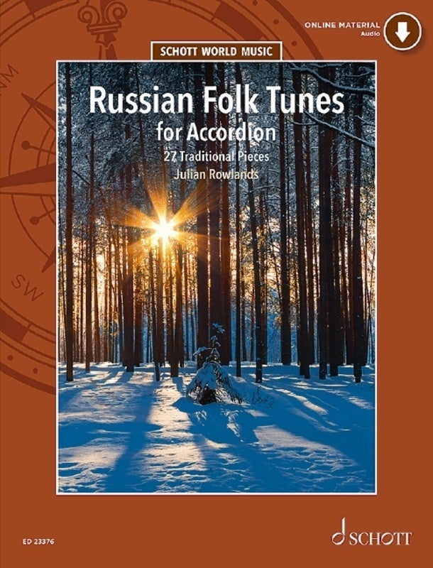 RUSSIAN FOLK TUNES FOR ACCORDION BK/OLA