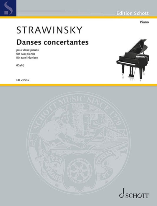 STRAVINSKY - DANSES CONCERTANTES VERSION FOR 2 PIANOS