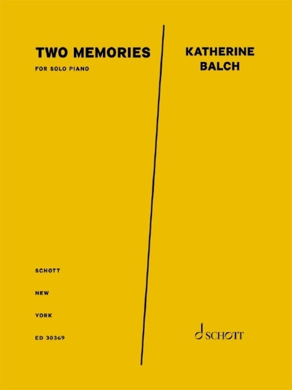 BALCH - 2 MEMORIES FOR SOLO PIANO