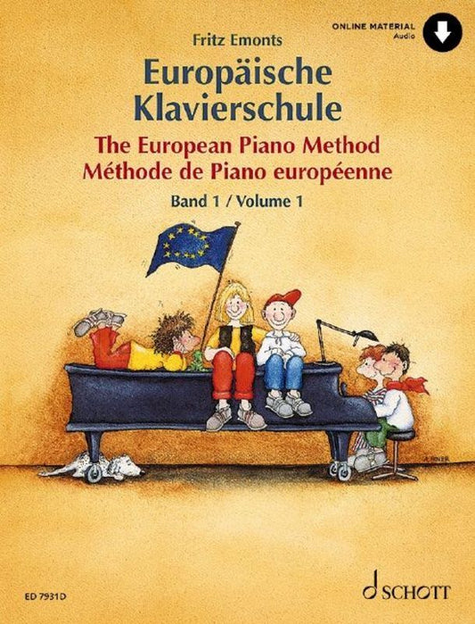 THE EUROPEAN PIANO METHOD VOL 1 BK/OLA