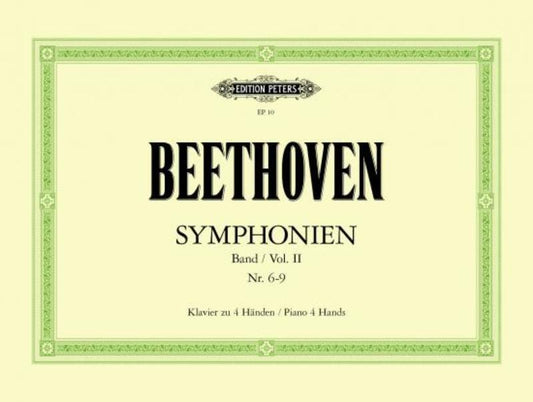 BEETHOVEN - SYMPHONIES VOL 2 NOS 6-9 PIANO DUET