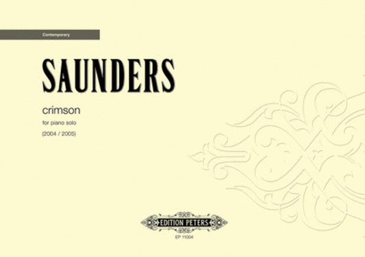 SAUNDERS - CRIMSON FOR PIANO