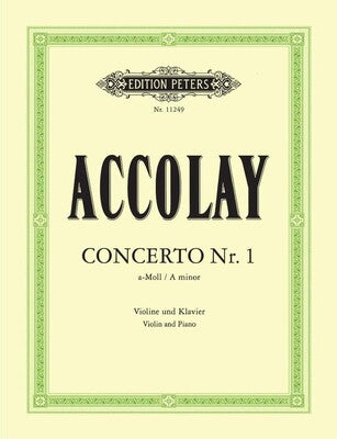 ACCOLAY - CONCERTO NO 1 A MINOR VIOLIN/PIANO