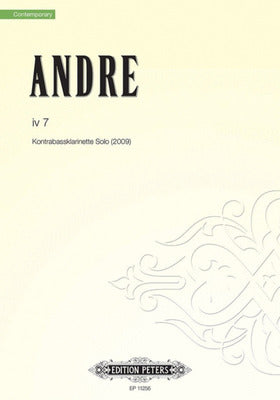 ANDRE - IV 7 CONTRABASS CLARINET SOLO