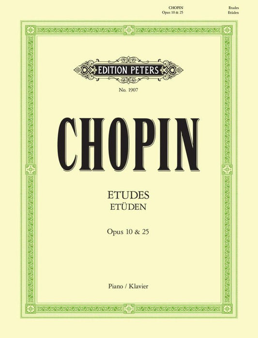 CHOPIN - ETUDES OP 10 OP 25 FOR PIANO