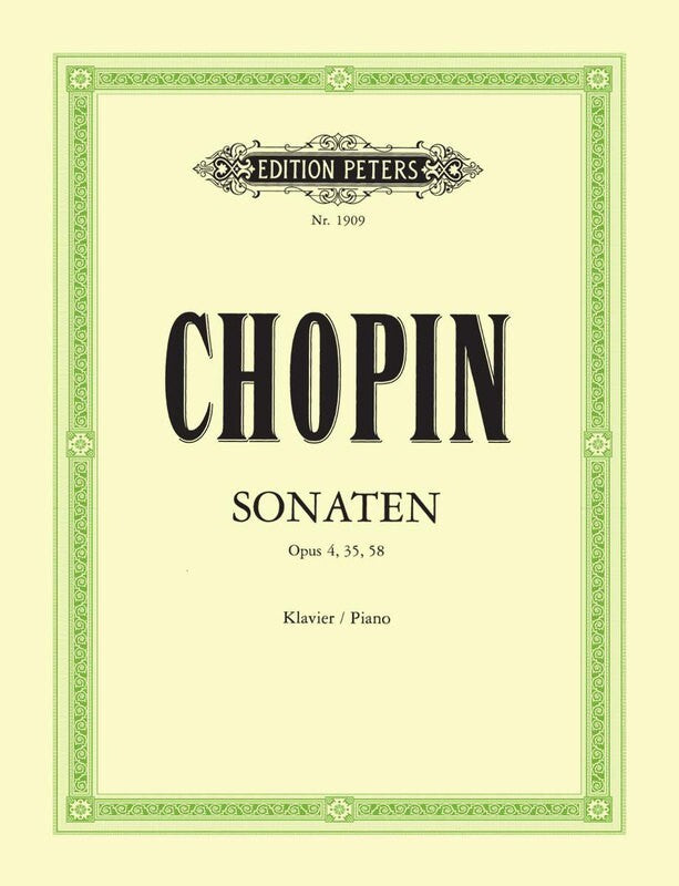 CHOPIN - SONATAS OP 4, 35, 58 ED SCHOLTZ POZNIAK