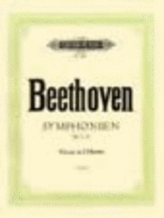 BEETHOVEN - SYMPHONIES NOS 1-5 PIANO ARR SINGER