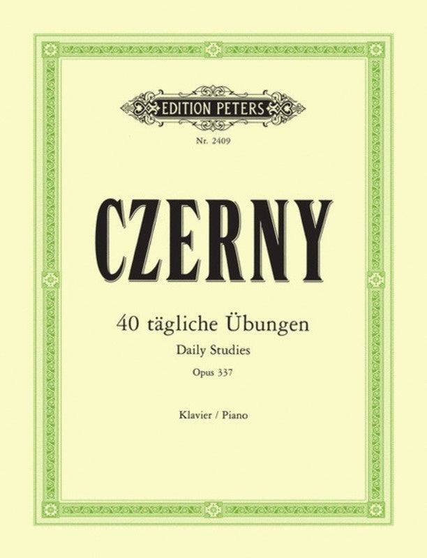 CZERNY - 40 DAILY EXERCISES OP 337