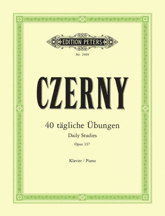 CZERNY - 40 DAILY EXERCISES OP 337