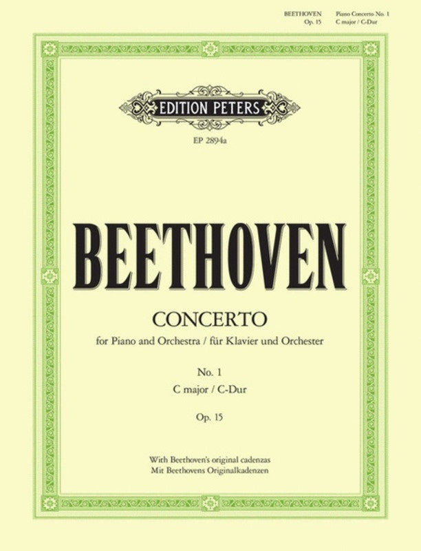 BEETHOVEN - CONCERTO NO 1 V MAJOR OP 15 2P 4H