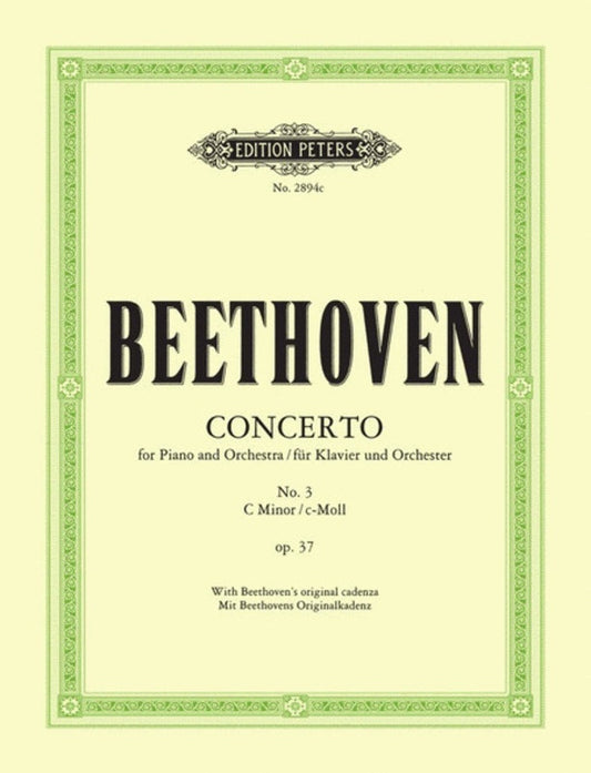 BEETHOVEN - CONCERTO NO 3 C MINOR OP 37 2PNO 4HND