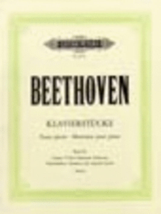 BEETHOVEN - PIANO PIECES VOL 1