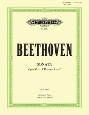 BEETHOVEN - SONATA A MAJOR OP 47 NO 9 FOR VIOLIN/PIANO