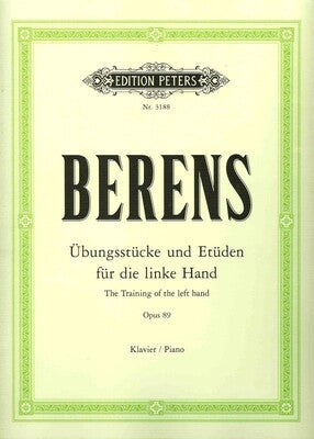 BERENS - TRAINING OF THE LEFT HAND OP 89