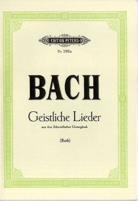 BACH - 25 SACRED SONGS VOICE/PIANO GERMAN