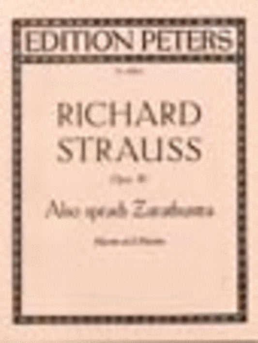 STRAUSS - ALSO SPRACH ZARATHUSTRA OP 30 FOR PIANO